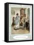 Oliver Goldsmith 's play She Stoops to Conque-Hugh Thomson-Framed Stretched Canvas