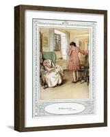 Oliver Goldsmith 's play She Stoops to Conque-Hugh Thomson-Framed Giclee Print