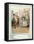 Oliver Goldsmith 's play She Stoops to Conque-Hugh Thomson-Framed Stretched Canvas