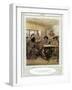 Oliver Goldsmith 's play She Stoops to Conque-Hugh Thomson-Framed Giclee Print