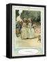 Oliver Goldsmith 's play She Stoops to Conque-Hugh Thomson-Framed Stretched Canvas