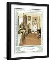 Oliver Goldsmith 's play She Stoops to Conque-Hugh Thomson-Framed Giclee Print