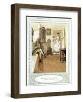 Oliver Goldsmith 's play She Stoops to Conque-Hugh Thomson-Framed Giclee Print