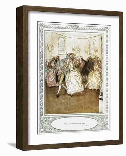 Oliver Goldsmith 's play She Stoops to Conque-Hugh Thomson-Framed Giclee Print