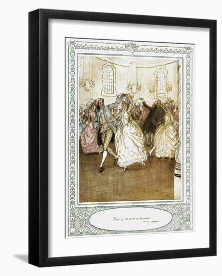 Oliver Goldsmith 's play She Stoops to Conque-Hugh Thomson-Framed Giclee Print