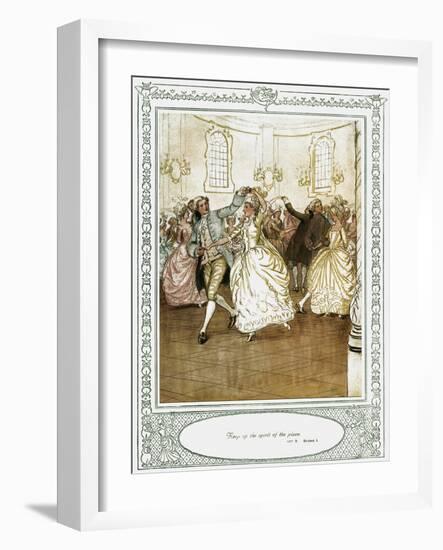 Oliver Goldsmith 's play She Stoops to Conque-Hugh Thomson-Framed Giclee Print