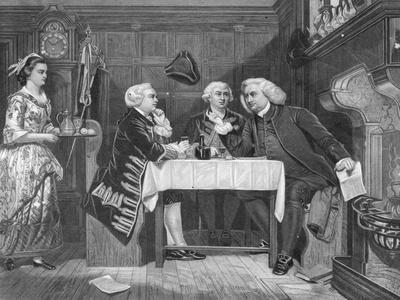 'Oliver Goldsmith with James Boswell and Samuel Johnson' Giclee Print