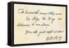Oliver H. Perry's Note Proclaiming His Lake Erie Victory: "We Have Met the Enemy and They are Ours"-null-Framed Stretched Canvas