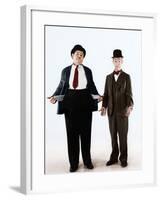 Oliver Hardy, Stan Laurel, ca. 1930s-null-Framed Photo