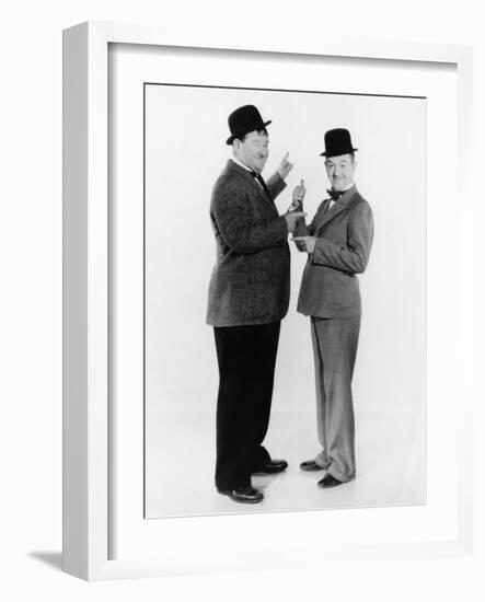 Oliver Hardy, Stan Laurel, CA Early 1930s-null-Framed Photo