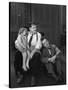 Oliver Hardy, Stan Laurel, Jacquie Lyn, Pack Up Your Troubles, 1932-null-Stretched Canvas