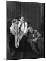 Oliver Hardy, Stan Laurel, Jacquie Lyn, Pack Up Your Troubles, 1932-null-Mounted Photographic Print