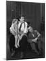 Oliver Hardy, Stan Laurel, Jacquie Lyn, Pack Up Your Troubles, 1932-null-Mounted Photographic Print