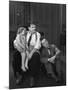 Oliver Hardy, Stan Laurel, Jacquie Lyn, Pack Up Your Troubles, 1932-null-Mounted Photographic Print