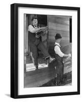 Oliver Hardy, Stan Laurel, Laurel and Hardy's Laughing 20's, 1965-null-Framed Photographic Print