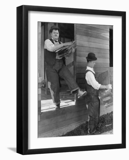 Oliver Hardy, Stan Laurel, Laurel and Hardy's Laughing 20's, 1965-null-Framed Photographic Print