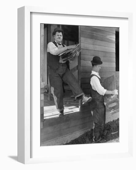 Oliver Hardy, Stan Laurel, Laurel and Hardy's Laughing 20's, 1965-null-Framed Photographic Print