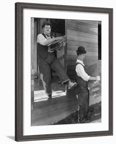 Oliver Hardy, Stan Laurel, Laurel and Hardy's Laughing 20's, 1965-null-Framed Photographic Print