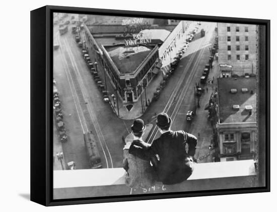 Oliver Hardy, Stan Laurel, Liberty, 1929-null-Framed Stretched Canvas