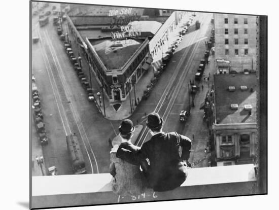 Oliver Hardy, Stan Laurel, Liberty, 1929-null-Mounted Photographic Print