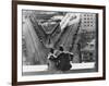 Oliver Hardy, Stan Laurel, Liberty, 1929-null-Framed Photographic Print