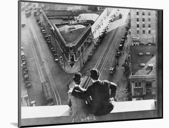 Oliver Hardy, Stan Laurel, Liberty, 1929-null-Mounted Photographic Print