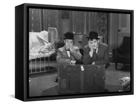 Oliver Hardy, Stan Laurel, Pack Up Your Troubles, 1932-null-Framed Stretched Canvas