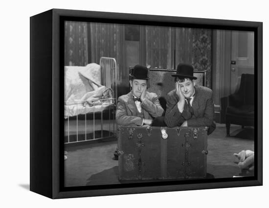 Oliver Hardy, Stan Laurel, Pack Up Your Troubles, 1932-null-Framed Stretched Canvas