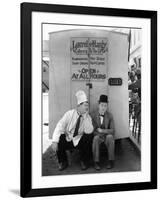 Oliver Hardy, Stan Laurel, Pack Up Your Troubles, 1932-null-Framed Photographic Print