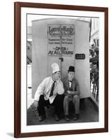 Oliver Hardy, Stan Laurel, Pack Up Your Troubles, 1932-null-Framed Photographic Print