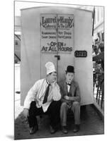 Oliver Hardy, Stan Laurel, Pack Up Your Troubles, 1932-null-Mounted Photographic Print