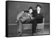 Oliver Hardy, Stan Laurel-null-Framed Stretched Canvas