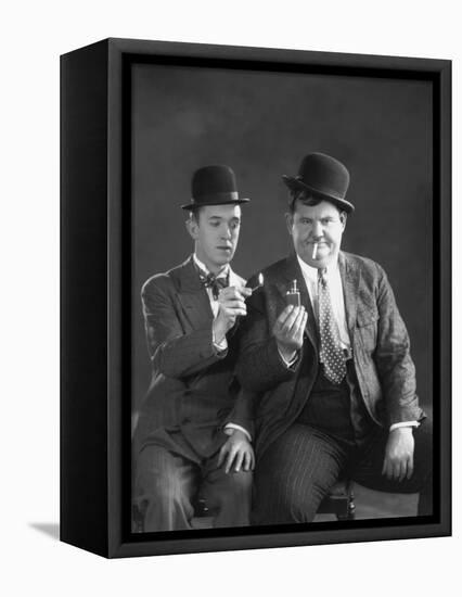 Oliver Hardy, Stan Laurel-null-Framed Stretched Canvas