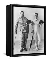 Oliver Hardy, Stan Laurel-null-Framed Stretched Canvas