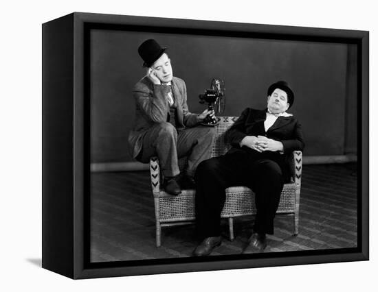 Oliver Hardy, Stan Laurel-null-Framed Stretched Canvas