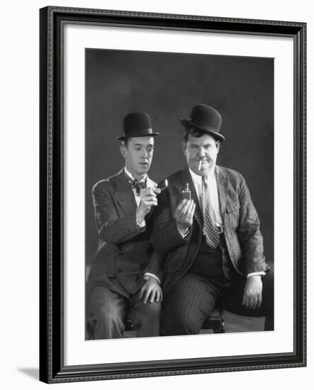 Oliver Hardy, Stan Laurel-null-Framed Photographic Print