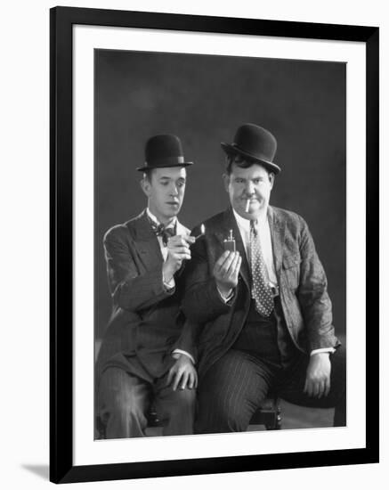 Oliver Hardy, Stan Laurel-null-Framed Photographic Print