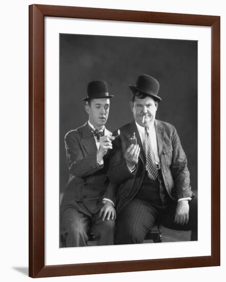 Oliver Hardy, Stan Laurel-null-Framed Photographic Print