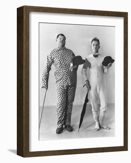 Oliver Hardy, Stan Laurel-null-Framed Photographic Print