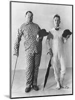 Oliver Hardy, Stan Laurel-null-Mounted Photographic Print