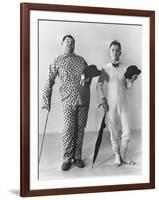 Oliver Hardy, Stan Laurel-null-Framed Photographic Print