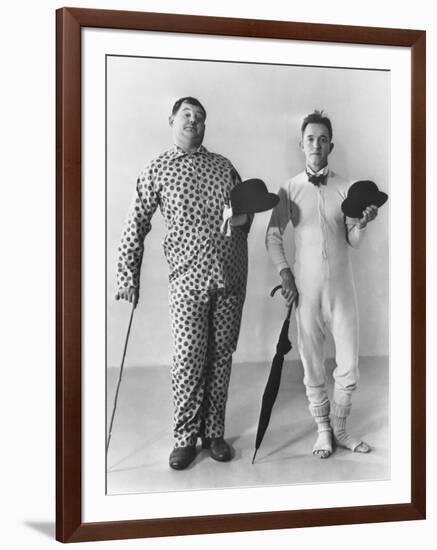 Oliver Hardy, Stan Laurel-null-Framed Photographic Print