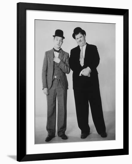 Oliver Hardy, Stan Laurel-null-Framed Photographic Print