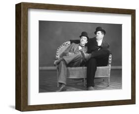 Oliver Hardy, Stan Laurel-null-Framed Photographic Print