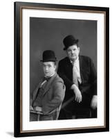 Oliver Hardy, Stan Laurel-null-Framed Photographic Print