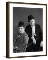 Oliver Hardy, Stan Laurel-null-Framed Photographic Print