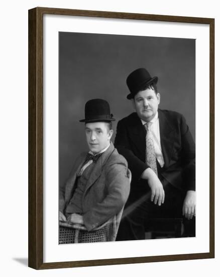 Oliver Hardy, Stan Laurel-null-Framed Photographic Print