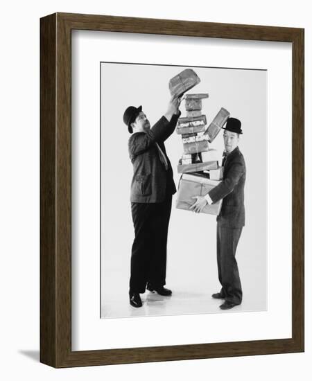 Oliver Hardy, Stan Laurel-null-Framed Photographic Print