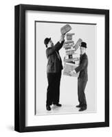 Oliver Hardy, Stan Laurel-null-Framed Photographic Print