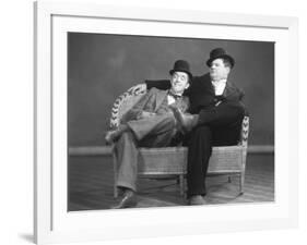 Oliver Hardy, Stan Laurel-null-Framed Photographic Print